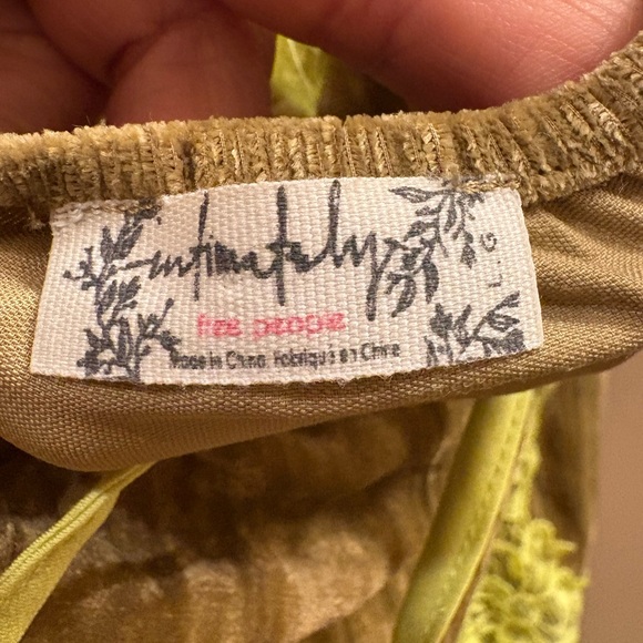 Free People Intimately Let's Get Away Maxi In Chartreuse Combo Women’s Large - Picture 9 of 11